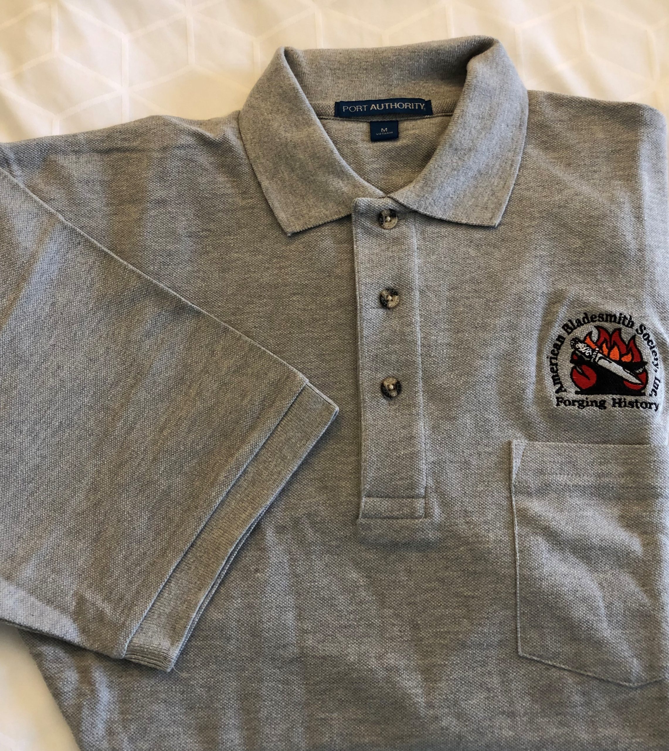 ABS 3-button Polo Shirt with Logo – American Bladesmith Society