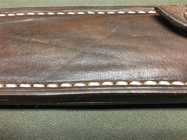 Leather Knife Sheath Instructions Chapter 4: Prepping to Dye and Hand Sew 